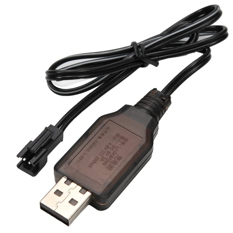 Fielect 4.8 V 250mA USB Charging Cable with SM-2P Connector Plug for RC Car Ni-MH Ni-CD Battery - Image 1